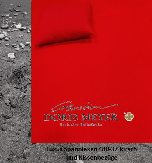 Jersey Luxus TOPPER Spannlaken 480-38 kirsch